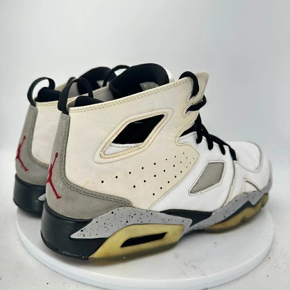 Nike Air Jordan Flight Club ‘91 Men Size 11 Shoes White Cement Grey 555475–102